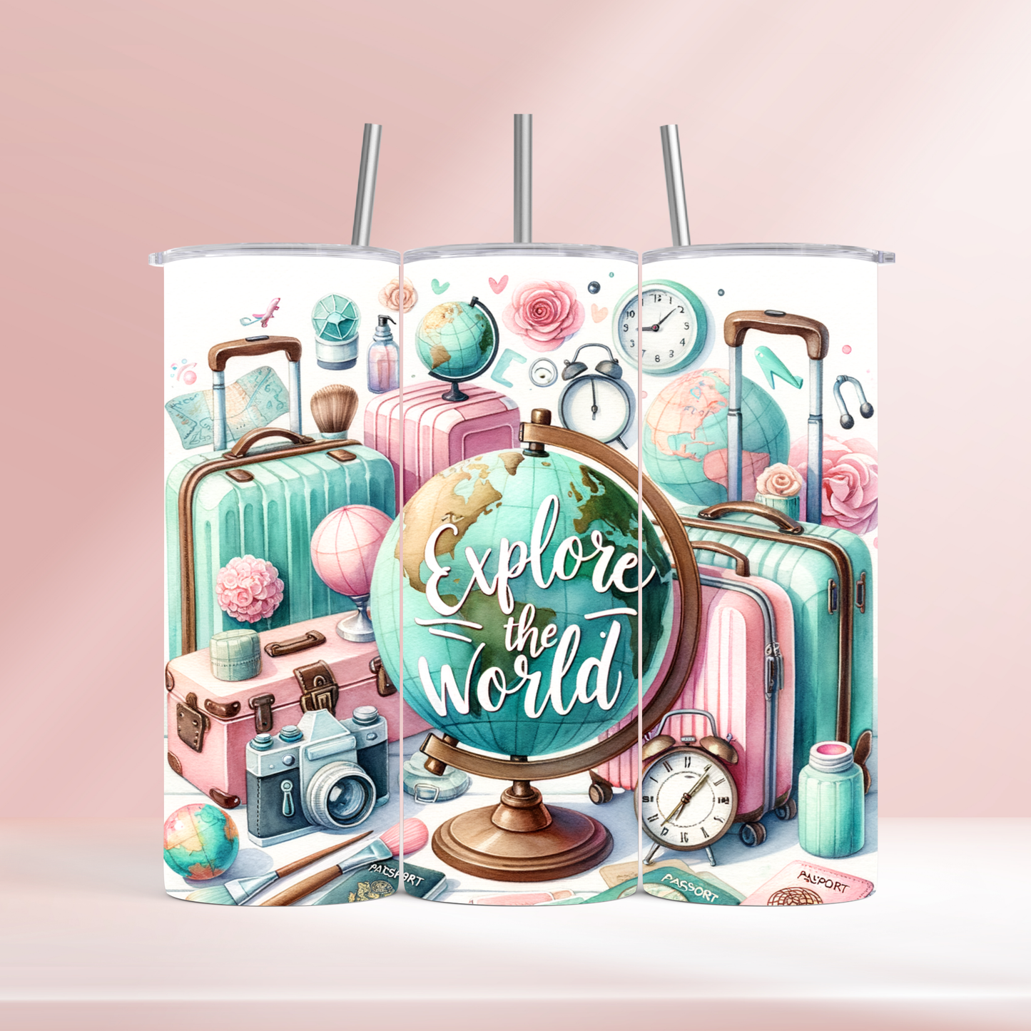 Explore the world - 20oz tumbler