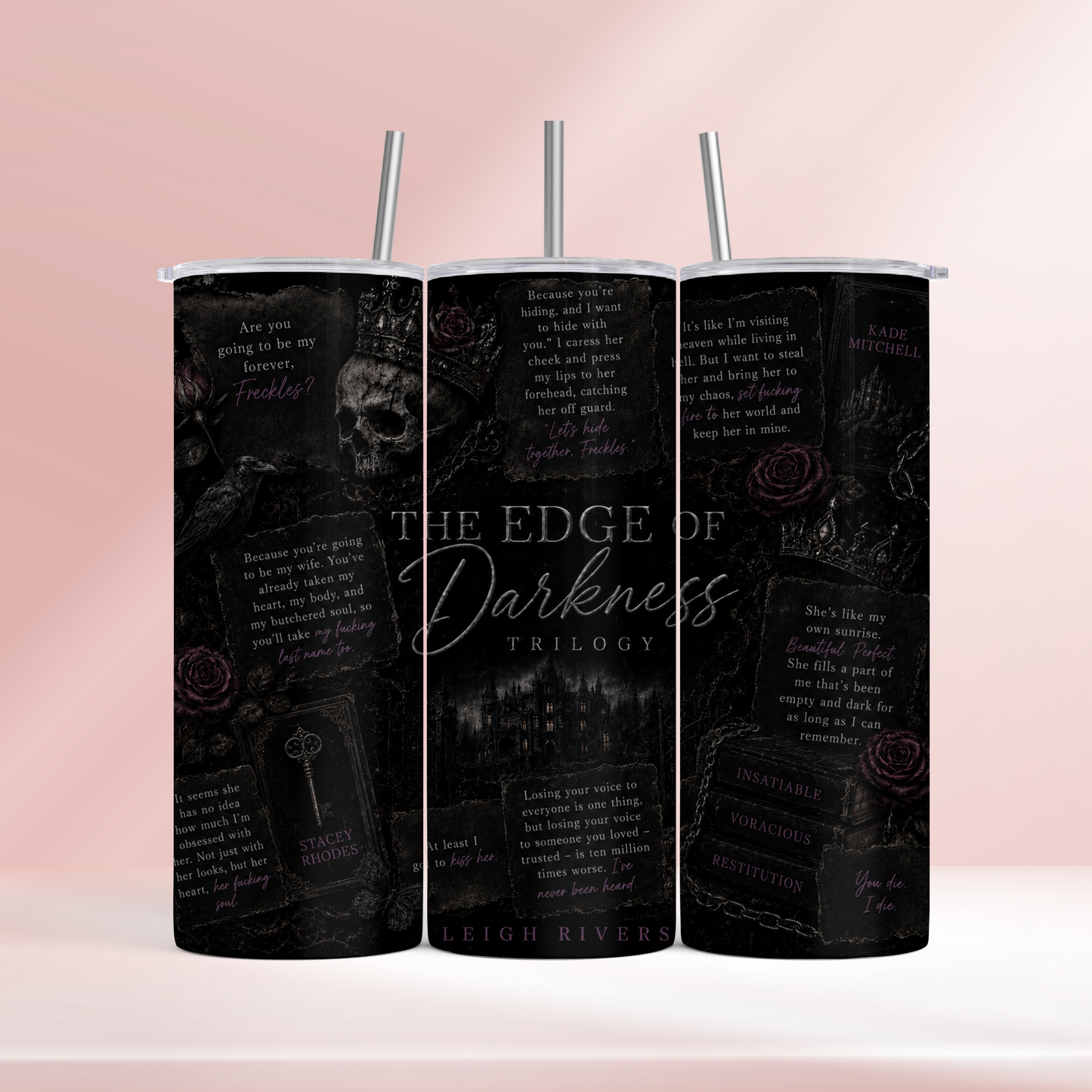 The edge of darkness trilogy- Leigh rivers - 20oz tumbler