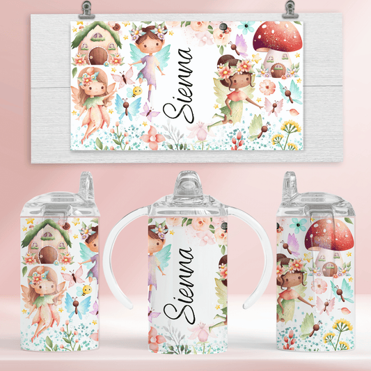 Fairy personalised- 12oz standard/sippy tumbler