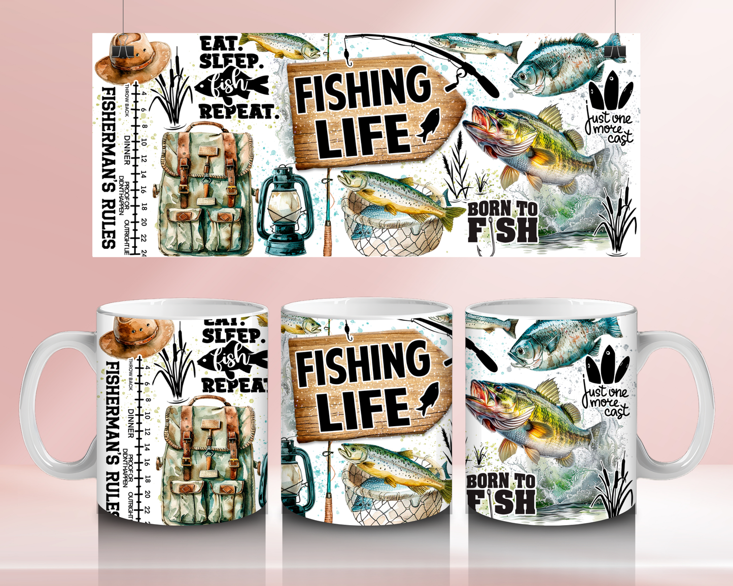 Fishing life - 11oz Ceramic mug