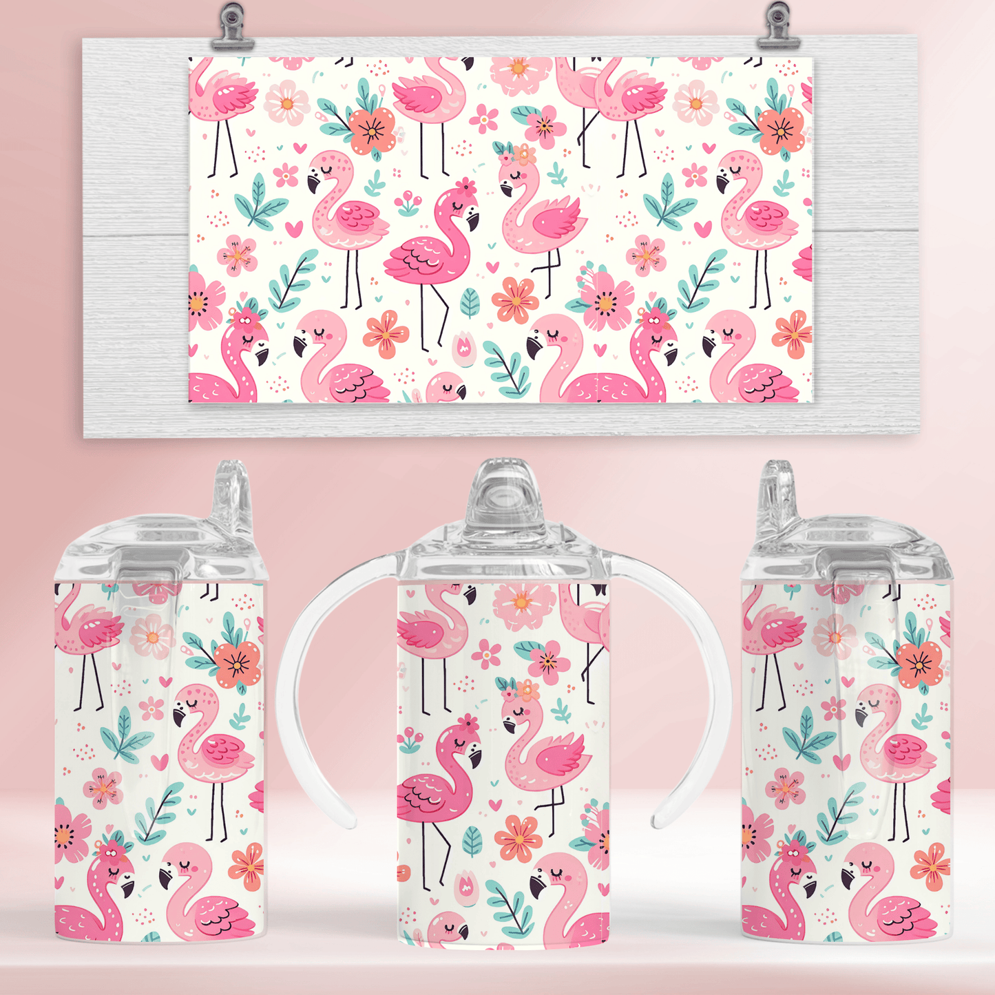 Flamingos - 12oz standard/sippy tumbler