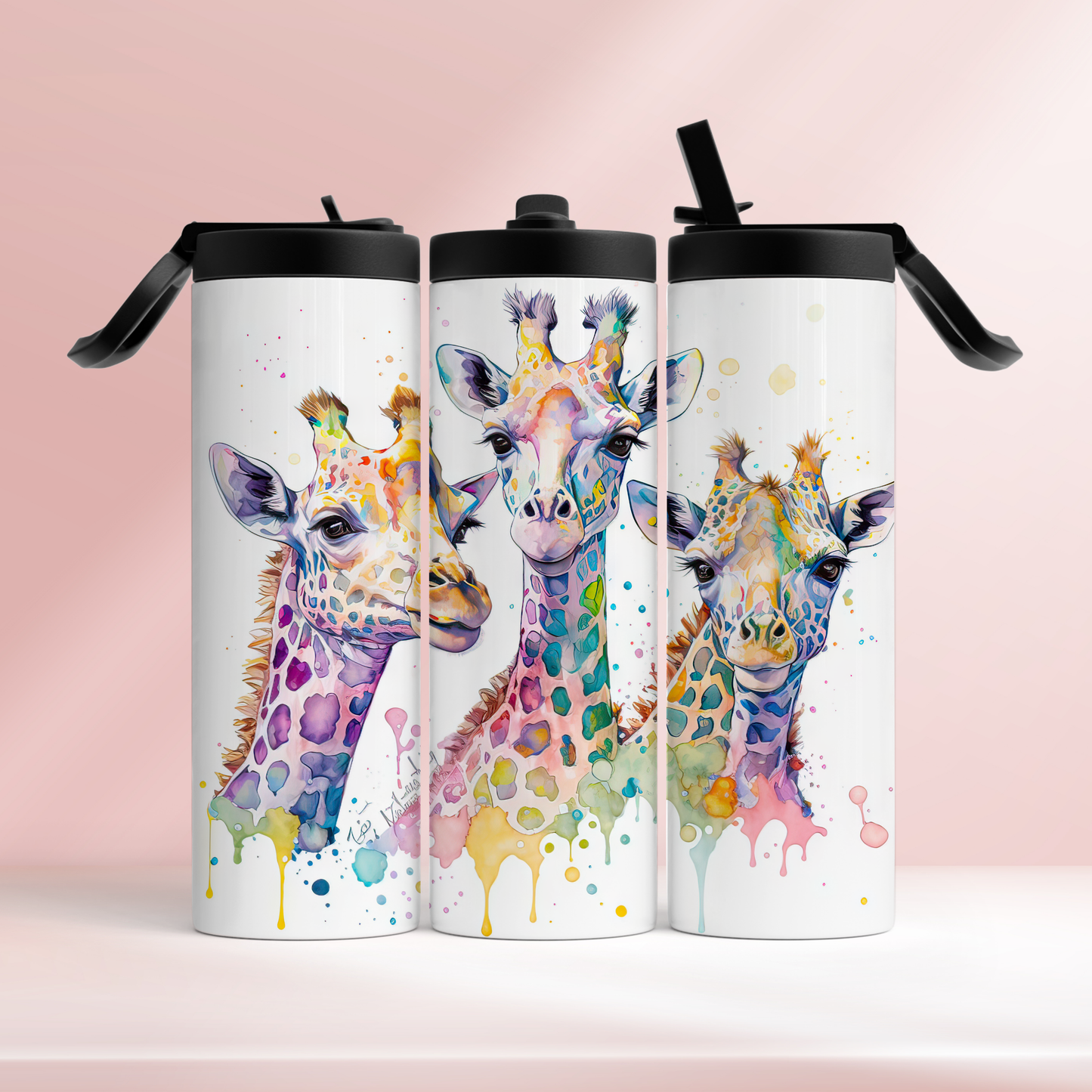 Giraffe Water colour-  20oz tumbler