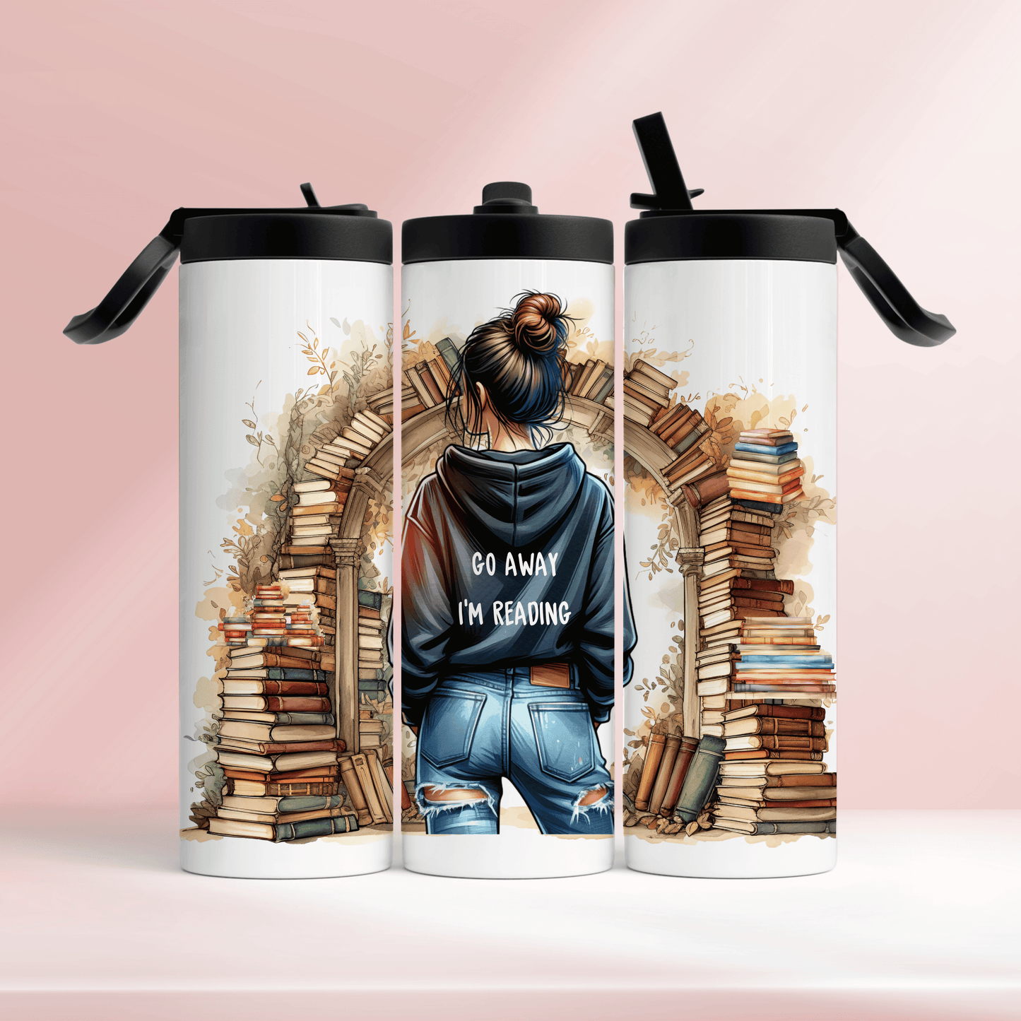 Go away I’m reading - 20oz tumbler