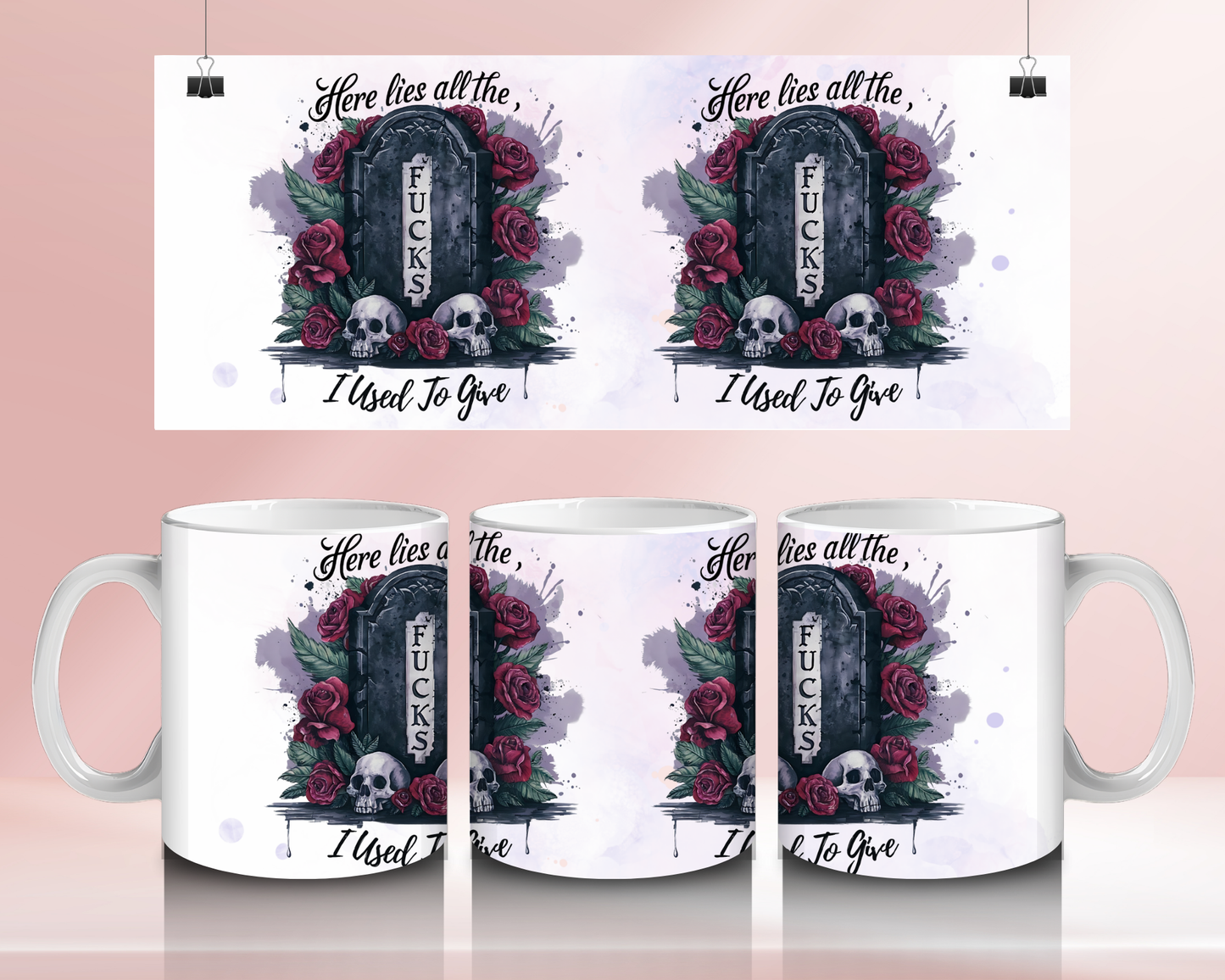 Here lies all the... I used to give- 11oz Ceramic mug