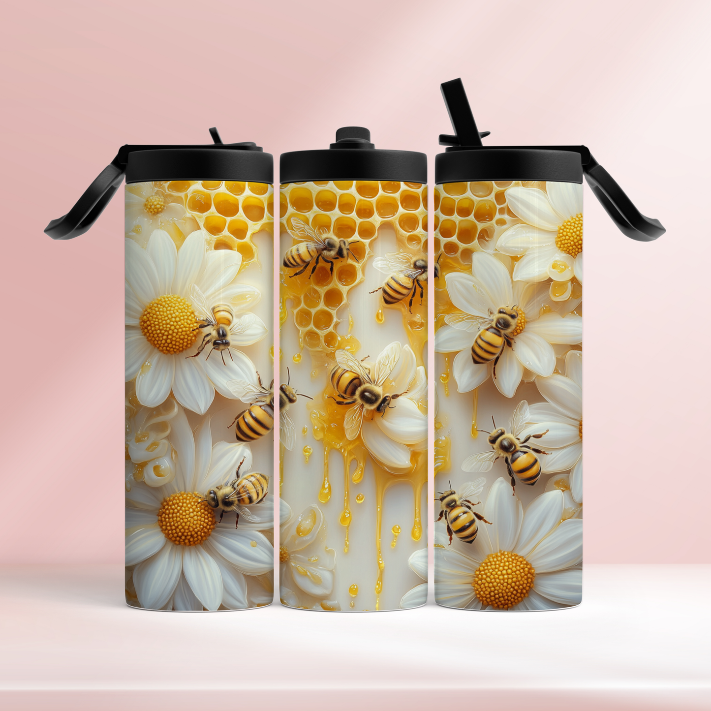 Honeycomb bees - 20oz tumbler