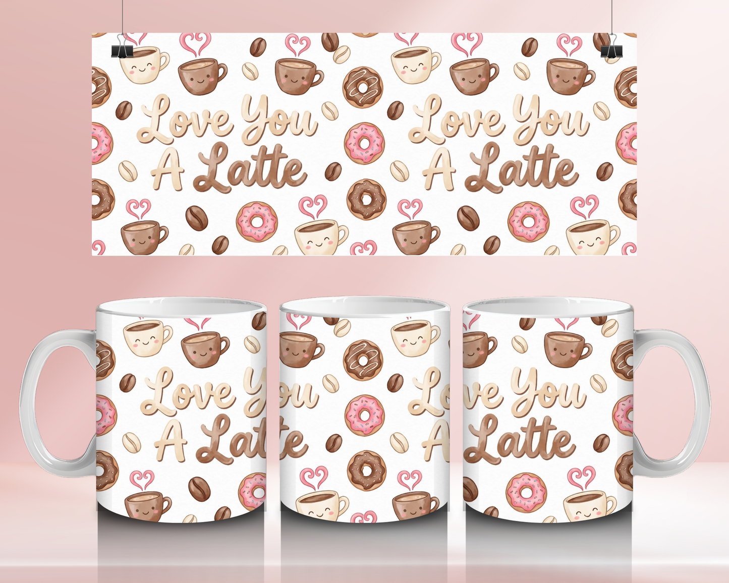 🩷 Love you a latte 🩷 - 11oz Ceramic mug