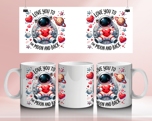 🩷 Love you to the moon and back 🩷 - 11oz Ceramic mug