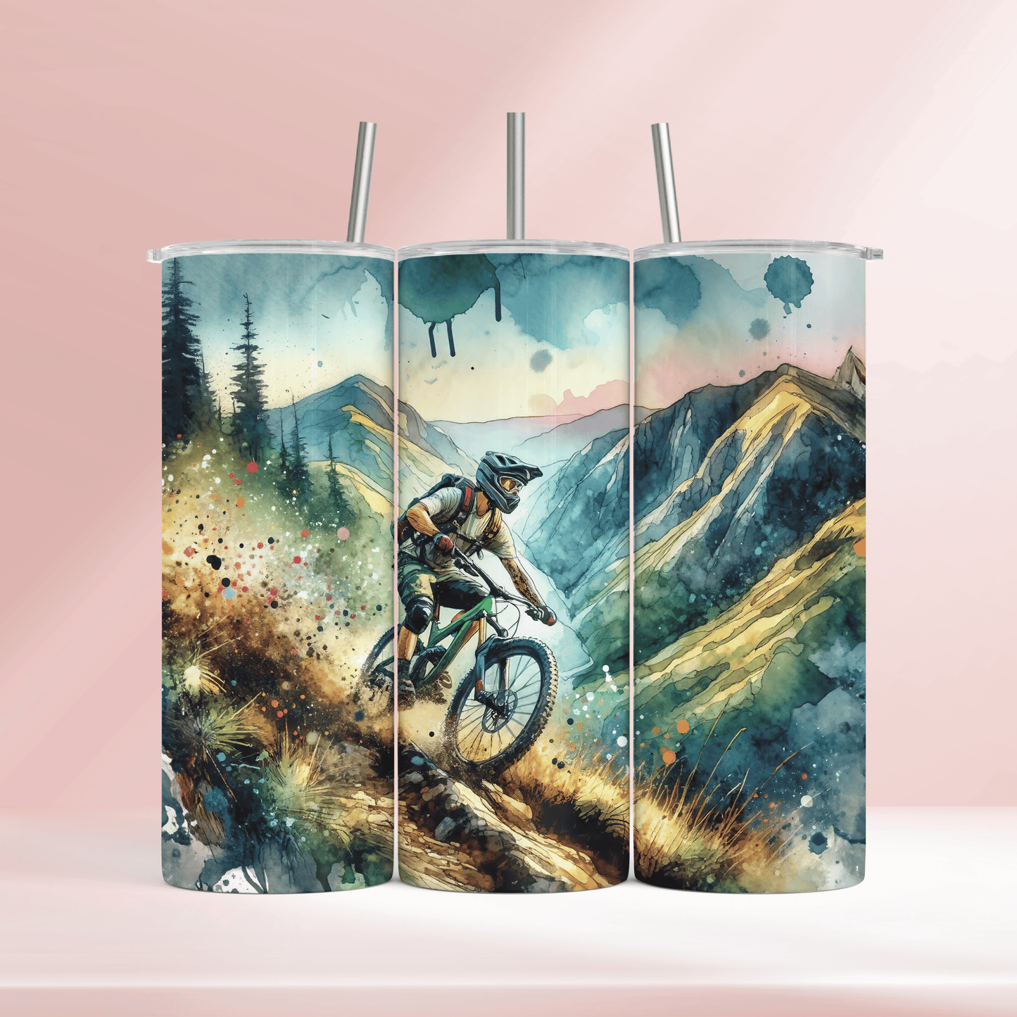 Mountain biking - 20oz tumbler