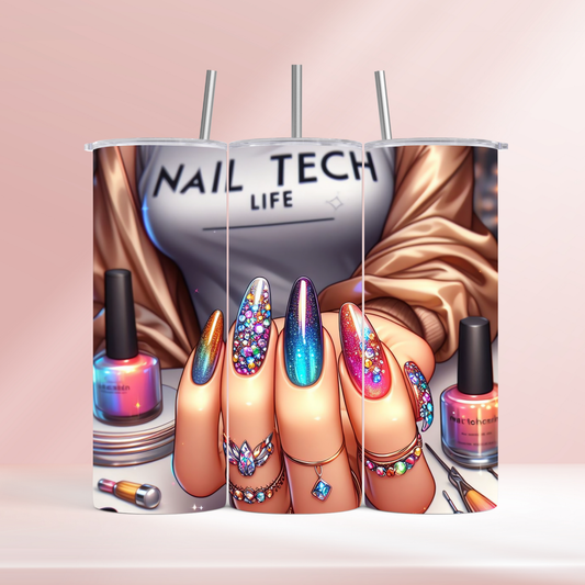 Nail tech life - 20oz tumbler