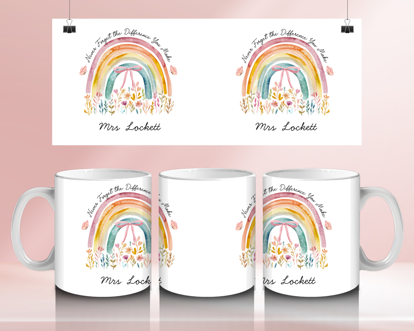 Never forget the difference you make  - 11oz Ceramic mug