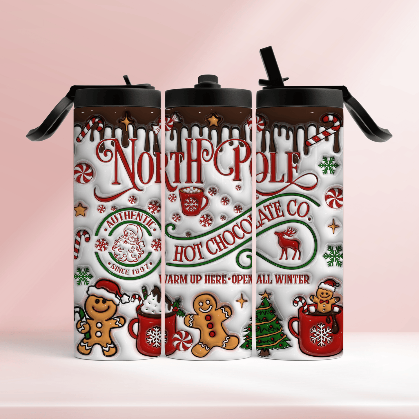 North Pole hot chocolate co - 20oz tumbler