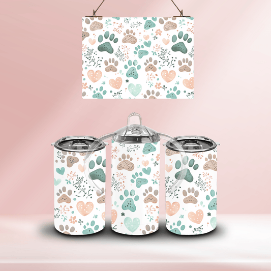 Paw prints - 12oz standard/sippy tumbler