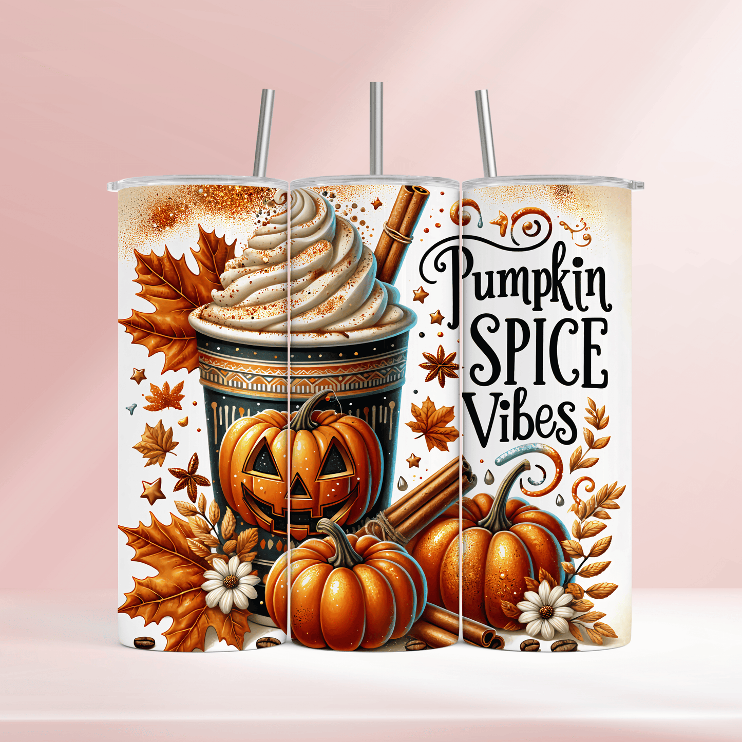 Pumpkin spice vibes - 20oz tumbler