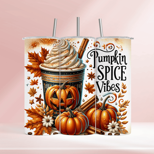Pumpkin spice vibes - 20oz tumbler