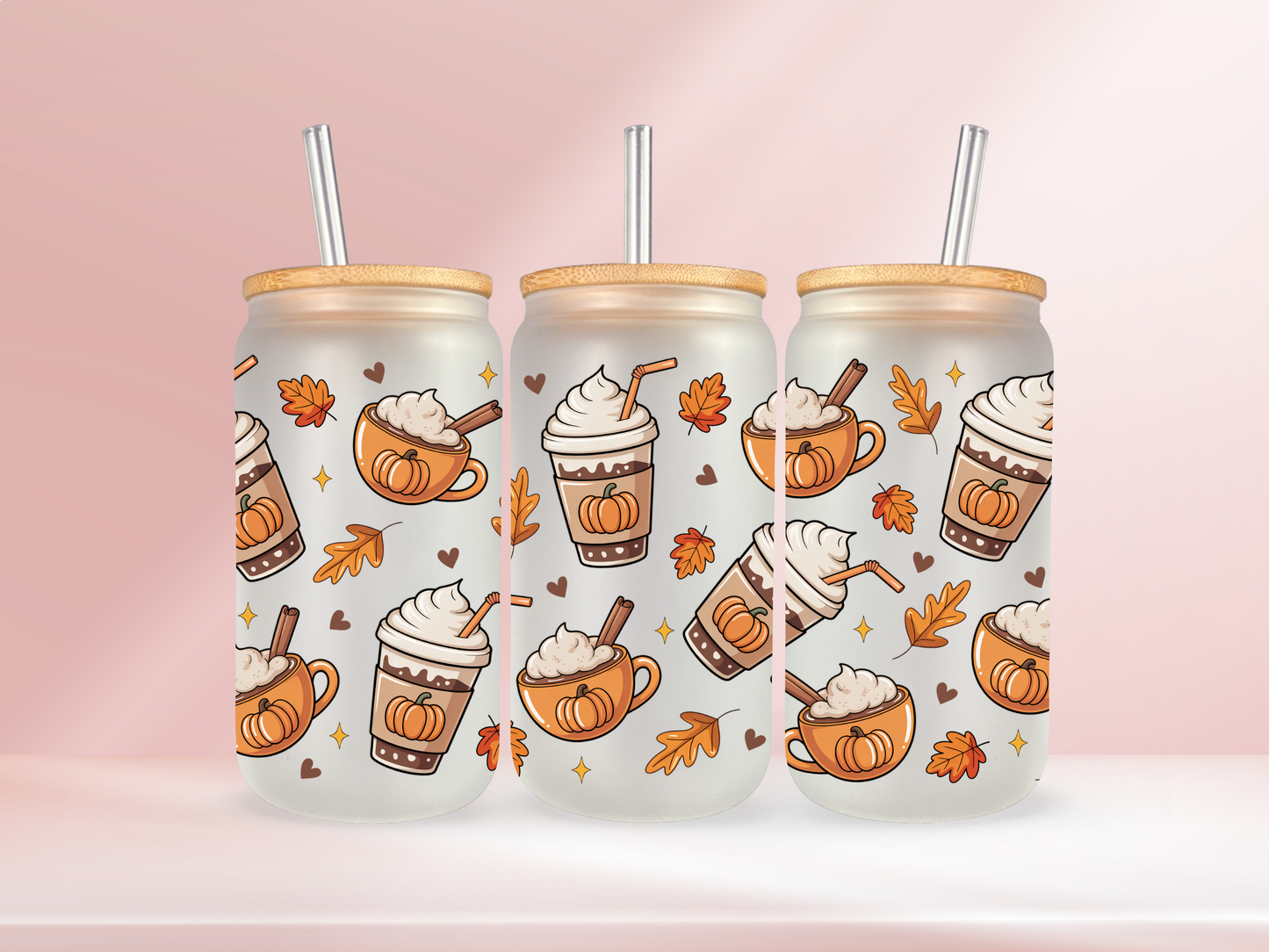 Pumpkin spice - 16oz libbey glass