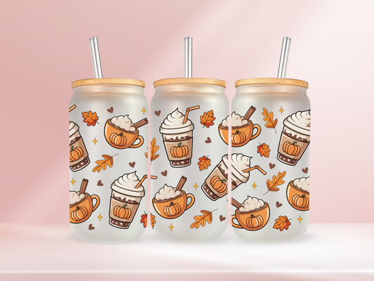Pumpkin spice - 16oz libbey glass