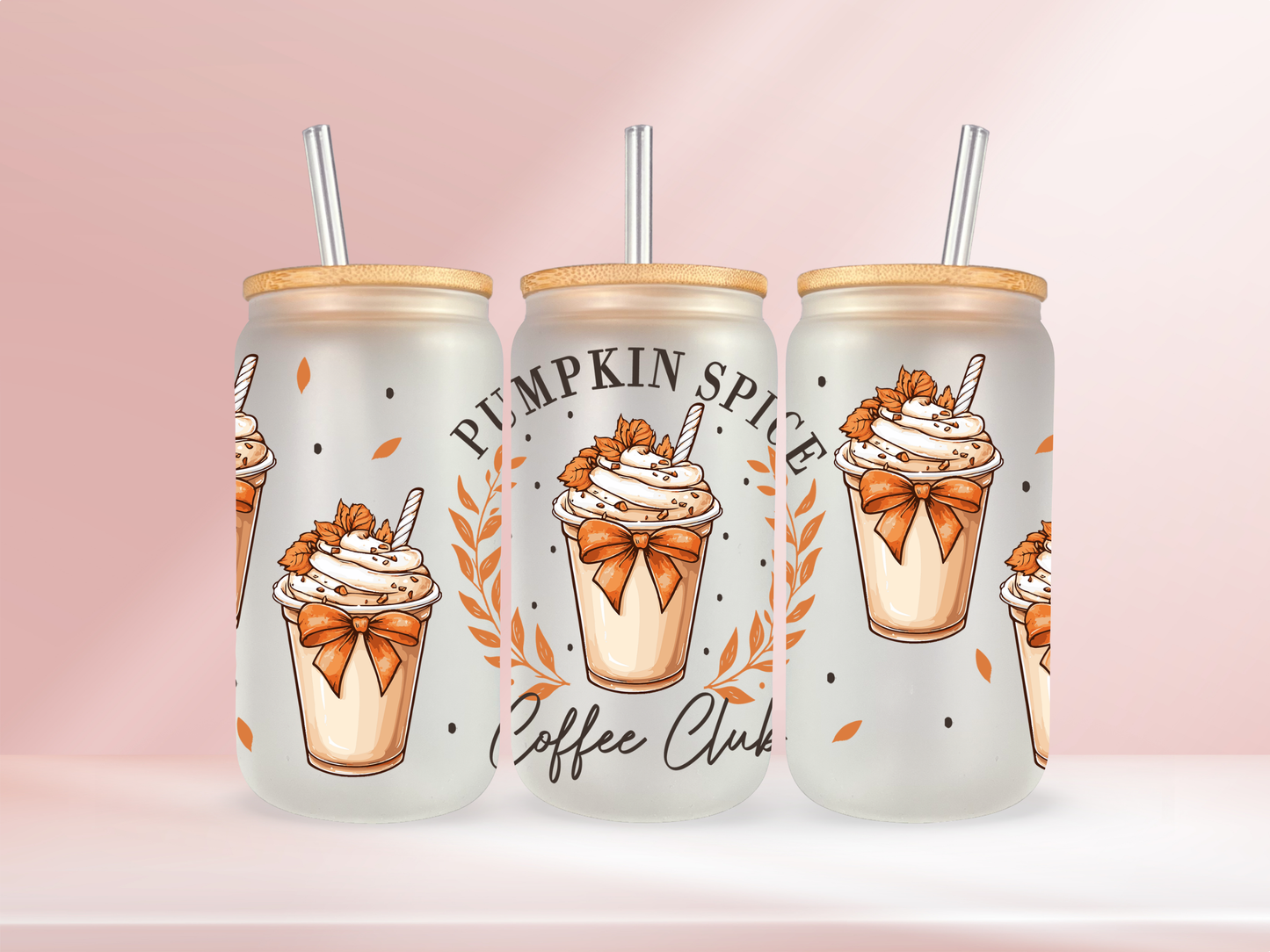 Pumpkin spice coffee club - 16oz libbey glass