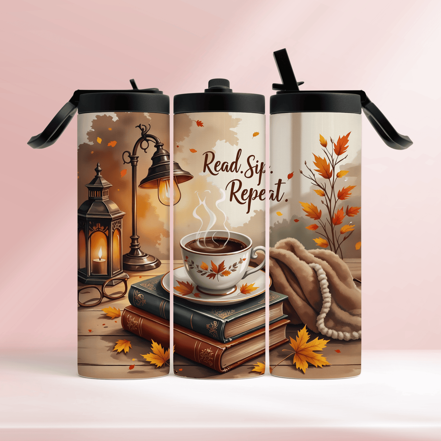 Read. Sip. Repeat - 20oz tumbler