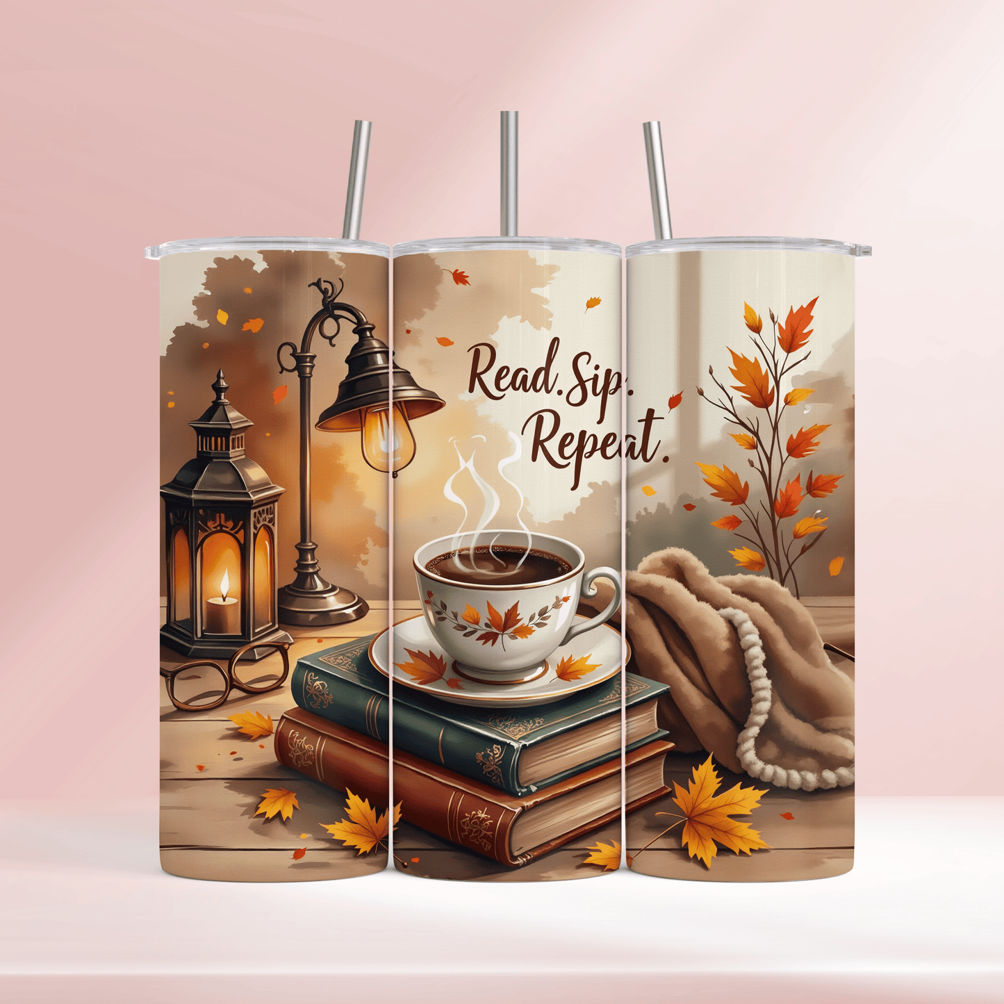 Read. Sip. Repeat - 20oz tumbler