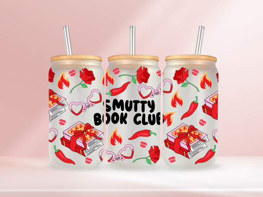 Smutty book club - 16oz libbey glass