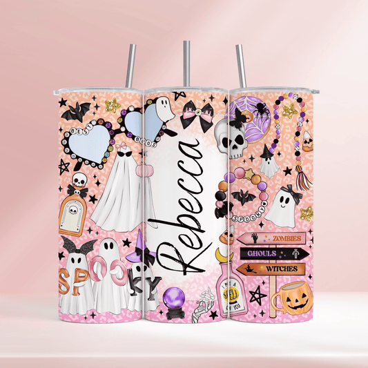 Spooky season personalised - 20oz tumbler