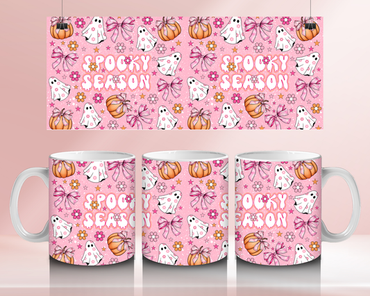 Spooky season pink - 11oz Ceramic mug
