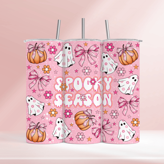Pink spooky season- 20oz tumbler