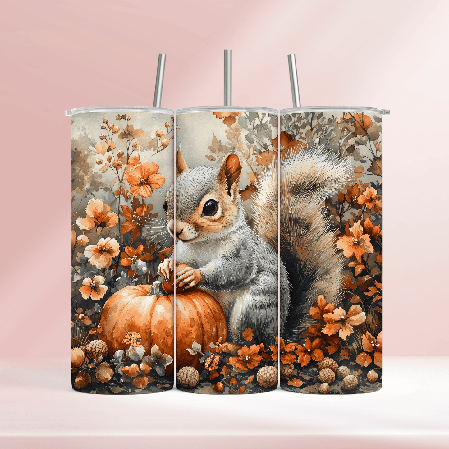 Autumn Squirrel - 20oz tumbler