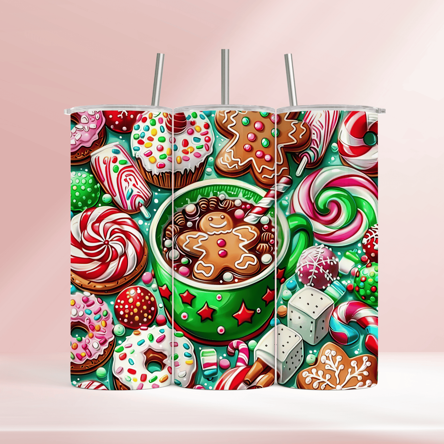 Christmas sweat treats - 20oz tumbler