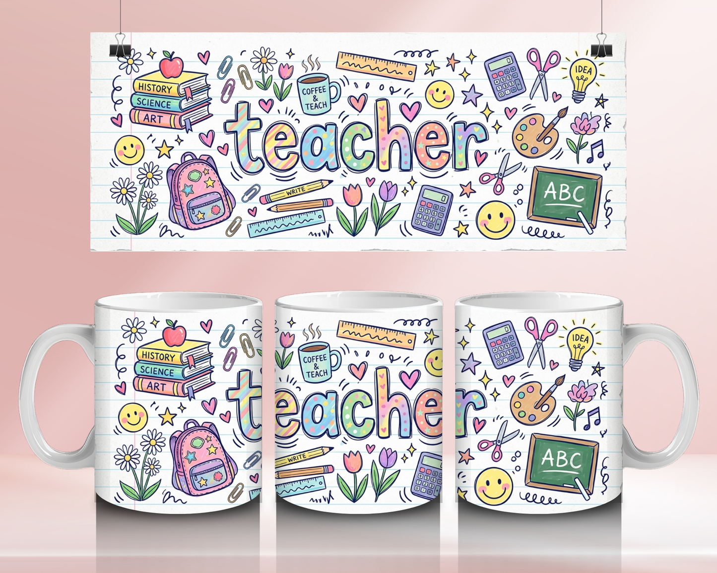 Teacher sketch   - 11oz Ceramic mug