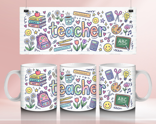 Teacher sketch   - 11oz Ceramic mug