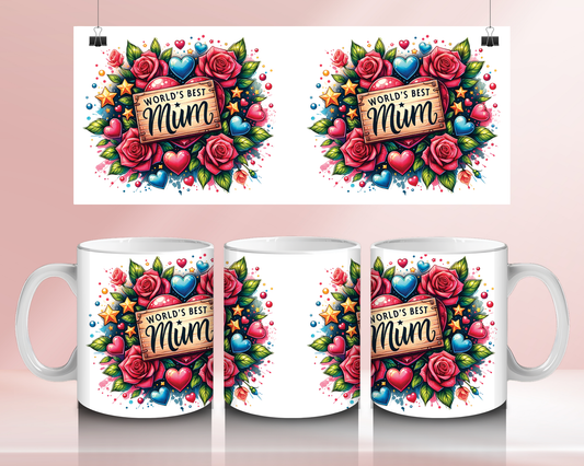 Worlds best Mum  - 11oz Ceramic mug