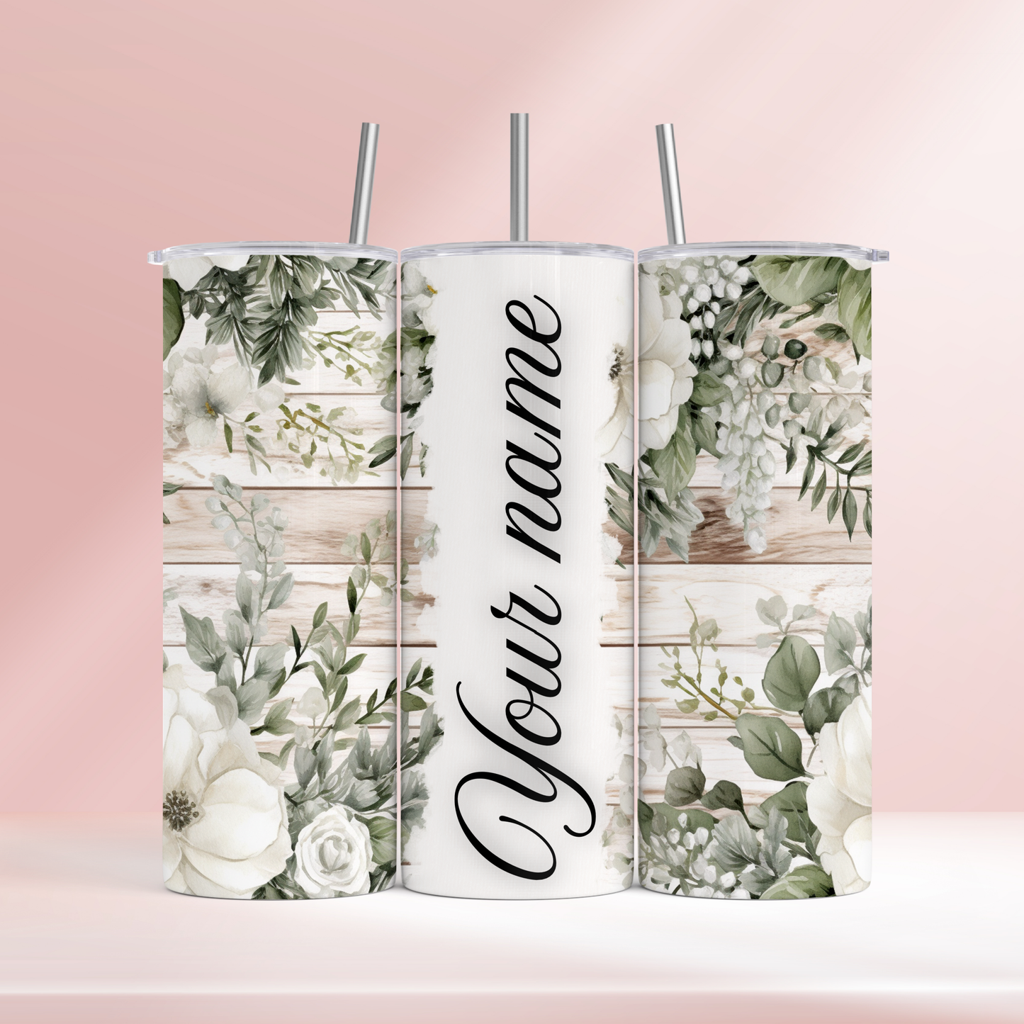 Bride - Rustic flowers - 20oz tumbler